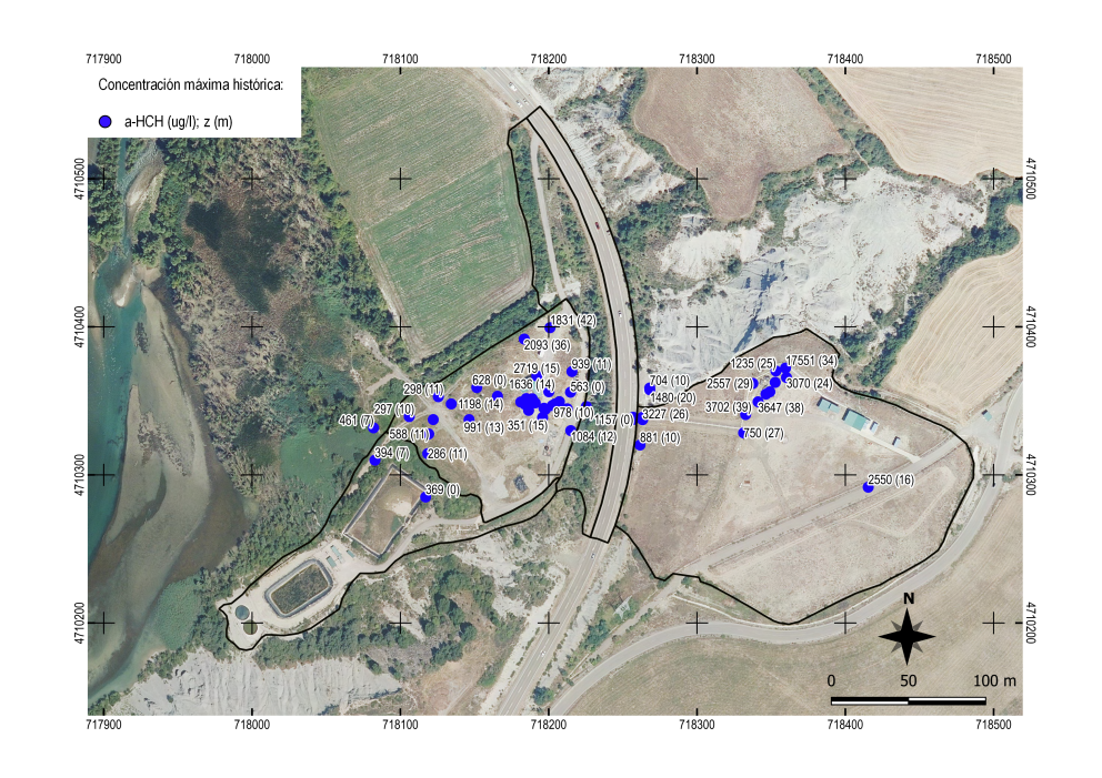 Investigación de afección de la contaminación por lindano en vertedero de Sardas
