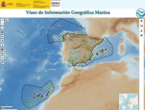 Detalle mapa demarcaciones marinas